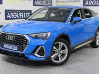 Usado Audi Q3 Sportback S-Line 150 CV (110 kW) 2020 Azul metalizado SUV