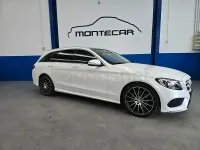 Usado Mercedes C220 AMG line 170 CV (125 kW) 2014 Blanco Familiar