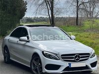 Usado Mercedes C220 AMG line 170 CV (125 kW) 2014 Blanco Berlina