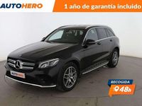Usado Mercedes GLC220 AMG line 171 CV (125 kW) 2017 Negro SUV