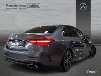 Usado Mercedes C200 AMG line 204 CV (150 kW) 2021 Gris selenita Berlina