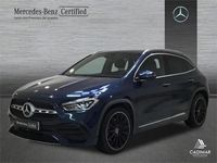 Usado Mercedes GLA200 AMG line 150 CV (110 kW) 2020 Azul denim SUV
