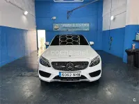 Usado Mercedes C250 AMG line 204 CV (150 kW) 2014 Blanco Berlina