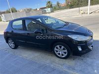 Usado Peugeot 308 110 CV (80 kW) 2009 Negro Berlina