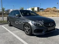Usado Mercedes C200 150 CV (110 kW) 2017 Gris / plata Familiar