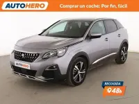 Usado Peugeot 3008 Allure 130 CV (95 kW) 2019 Gris SUV
