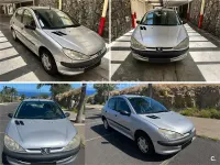 Usado Peugeot 206 70 CV (51 kW) 2001 Gris / plata Berlina