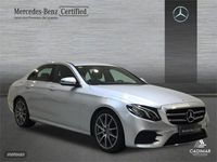 Usado Mercedes E220 AMG line 194 CV (142 kW) 2020 Plata iridio Berlina