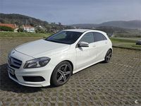Usado Mercedes A200 AMG line 136 CV (100 kW) 2013 Blanco Berlina