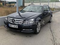 Usado Mercedes C220 170 CV (125 kW) 2012 Negro Familiar