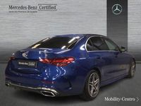 Usado Mercedes C200 AMG line 204 CV (150 kW) 2022 Spektral blue  metallic paint Berlina