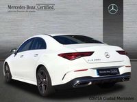 Usado Mercedes CLA200 AMG line 150 CV (110 kW) 2023 Blanco polar Berlina