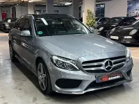Usado Mercedes C220 AMG line 170 CV (125 kW) 2015 Gris / plata Familiar