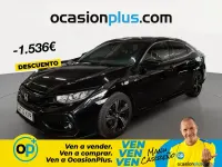 Usado Honda Civic Elegance 129 CV (94 kW) 2019 Negro Berlina