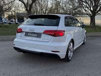 Używany Audi A3 S-Line 150 KM (110 kW) 2019 Biały Sedan/Limuzyna