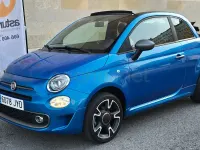 Usado Fiat 500 69 CV (50 kW) 2017 Azul Descapotable