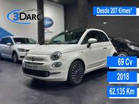 Usado Fiat 500 Lounge 69 CV (50 kW) 2018 Blanco Utilitario