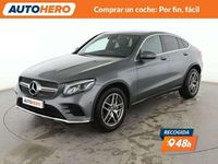 Usado Mercedes GLC220 AMG line 170 CV (125 kW) 2019 Gris Coupe
