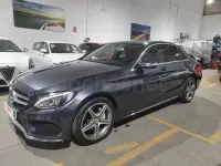 Usado Mercedes C220 AMG line 170 CV (125 kW) 2015 Gris / plata Berlina