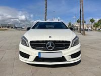 Usado Mercedes A200 AMG line 136 CV (100 kW) 2014 Blanco Berlina