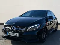 Usado Mercedes A180 AMG line 122 CV (89 kW) 2018 Negro Berlina
