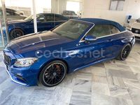 Usado Mercedes C63 AMG 476 CV (350 kW) 2019 Azul Descapotable