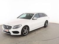 Usado Mercedes C220 AMG line 170 CV (125 kW) 2015 Blanco Familiar
