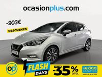Usado Nissan Micra N-Connecta 90 CV (66 kW) 2017 Gris plata Utilitario
