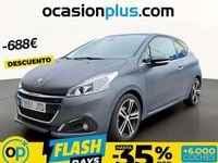 Usado Peugeot 208 GT-line 120 CV (88 kW) 2016 Gris Utilitario
