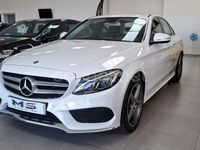 Usado Mercedes C220 AMG line 170 CV (125 kW) 2014 Blanco Berlina