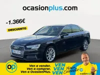 Usado Audi A4 S-Line 122 CV (89 kW) 2017 Negro Berlina