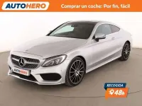 Usado Mercedes C200 170 CV (125 kW) 2018 Gris Coupe