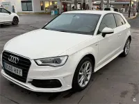 Usado Audi A3 105 CV (77 kW) 2014 Blanco Berlina