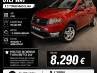 Usado Dacia Sandero Stepway 90 CV (66 kW) 2015 Rojo Utilitario