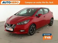 Usado Nissan Micra Tekna 92 CV (67 kW) 2021 Rojo Utilitario