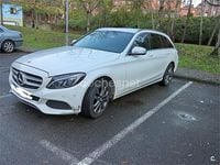 Usado Mercedes C200 136 CV (100 kW) 2015 Blanco Familiar