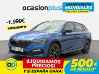 Usado Skoda Scala Monte Carlo 150 CV (110 kW) 2022 Azul Utilitario