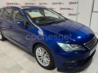 Usado Seat Leon Style 130 CV (95 kW) 2018 Azul Berlina