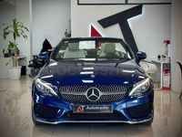 Usado Mercedes C220 AMG line 170 CV (125 kW) 2018 Azul Descapotable