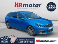 Usado Peugeot 308 SW Allure 131 CV (96 kW) 2021 Azul Familiar