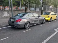 Usado Mercedes C220 AMG line 170 CV (125 kW) 2017 Gris / plata Berlina
