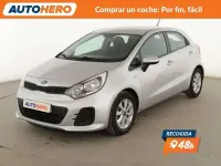 Usado Kia Rio 75 CV (55 kW) 2016 Gris Utilitario