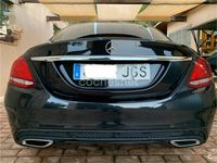 Usado Mercedes C220 AMG line 170 CV (125 kW) 2015 Negro Berlina