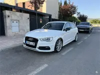 Usado Audi A3 S-Line 110 CV (80 kW) 2015 Blanco Berlina
