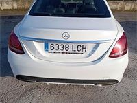 Usado Mercedes C180 AMG line 156 CV (114 kW) 2016 Blanco Berlina
