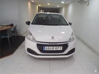 Usado Peugeot 208 Access 75 CV (55 kW) 2017 Blanco Utilitario