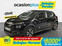 Usado Citroën C3 Feel 99 CV (72 kW) 2017 Negro Berlina
