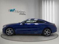Usado Mercedes C250 AMG line 204 CV (150 kW) 2016 Azul Coupe