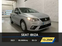 Usado Seat Ibiza Reference 80 CV (58 kW) 2021 Gris / plata Utilitario