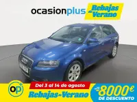 Usado Audi A3 Sportback Ambiente 140 CV (102 kW) 2007 Azul Utilitario
